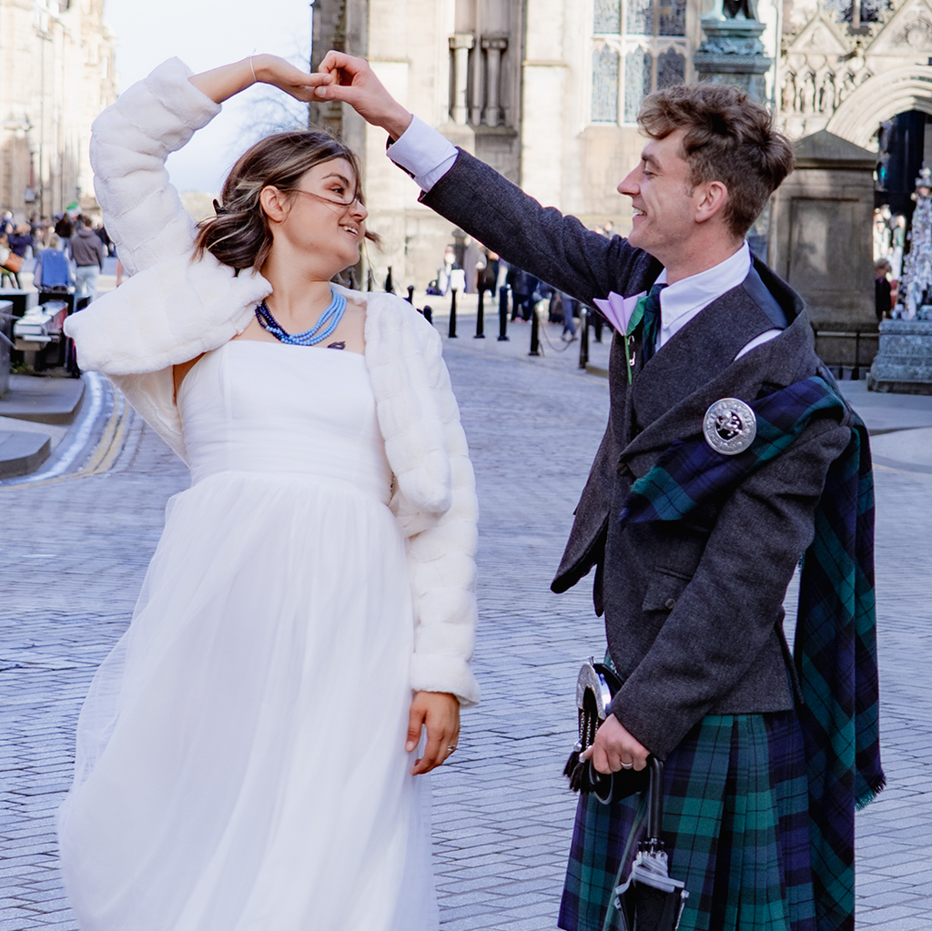 wedding collage at brig-o-doon hotel, scotland