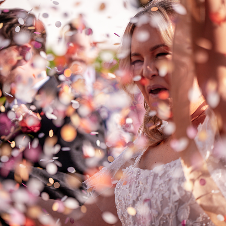 Confetti bride